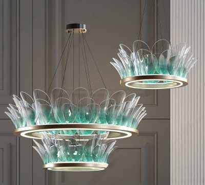 现代吊灯3D模型下载